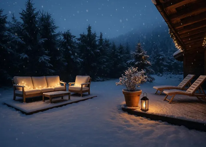 بيت للعطل Harmony Deluxe Chalet, Sauna & Fireplace By Belle-stay